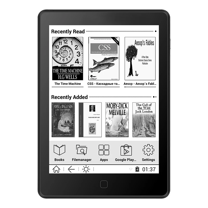 Новое поступление likebook AIR " Ebook Reader 1G/16G 300ppi E-reader сенсорный экран с передним Светильник крышка