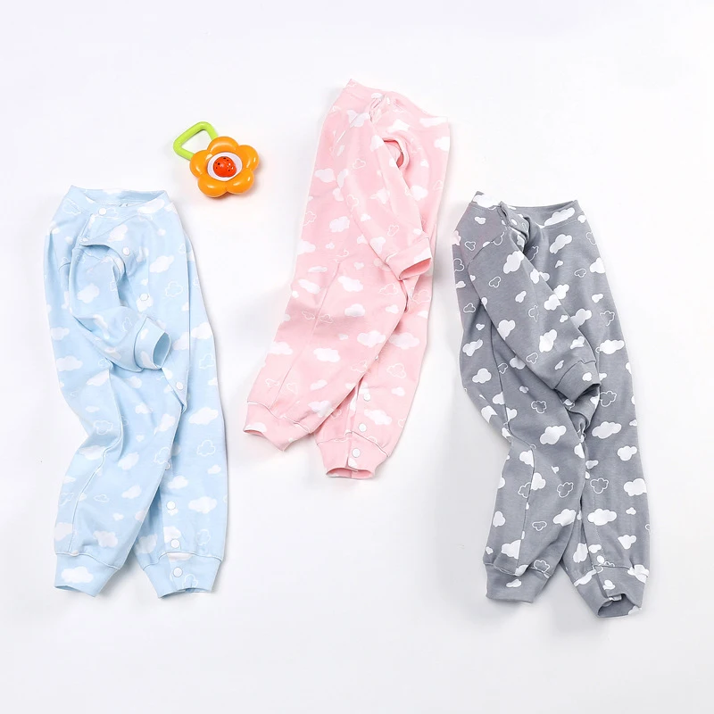 Одежда для новорожденных 100% хлопок с длинным рукавом весна осень детские