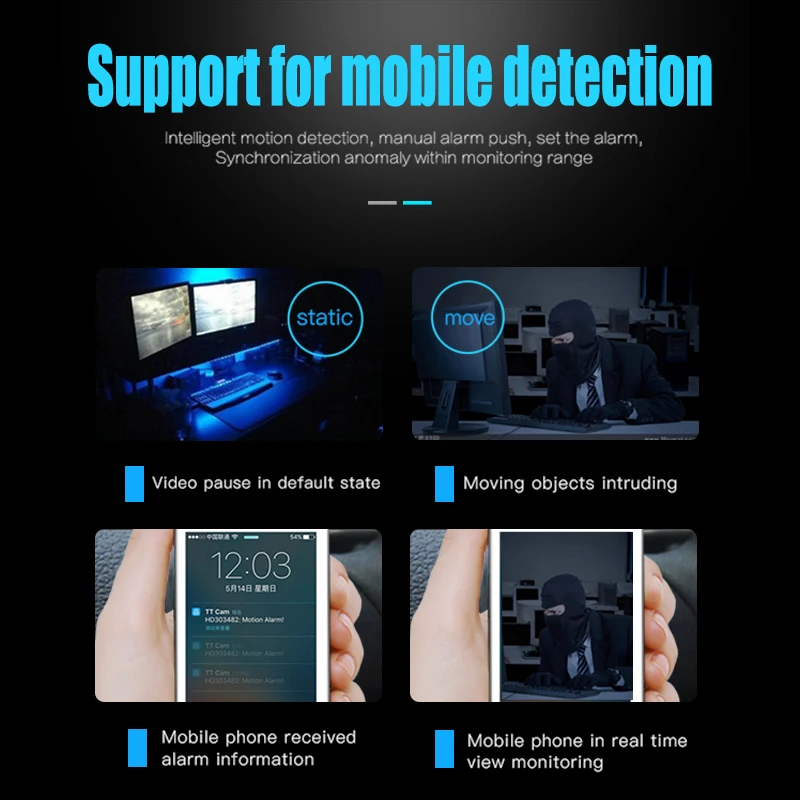 Мини-камера wifi hd 1080P беспроводной видеорегистратор маленькая микро камера