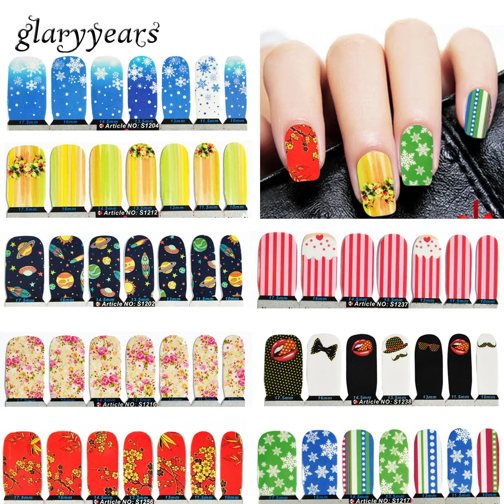 10 шт./лот цветной патч для ногтей пластырь с одуванчиком Водонепроницаемый Гель