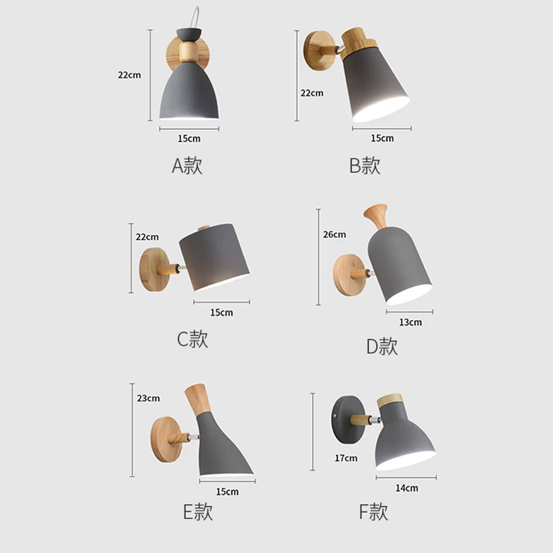 

Multiple styles wall lamps LED lights wooden Iron bedroom Bedside lamp corridor LED Indoor lighting light fixture mx4161434