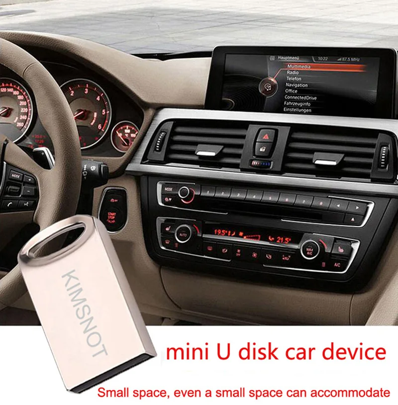 Kimsnot 64 ГБ 32 ГБ 16 ГБ 8 ГБ 128 ГБ мини-usb флеш-накопитель металлическая Флэшка высокоскоростная USB2.0 карта памяти Флешка реальная емкость