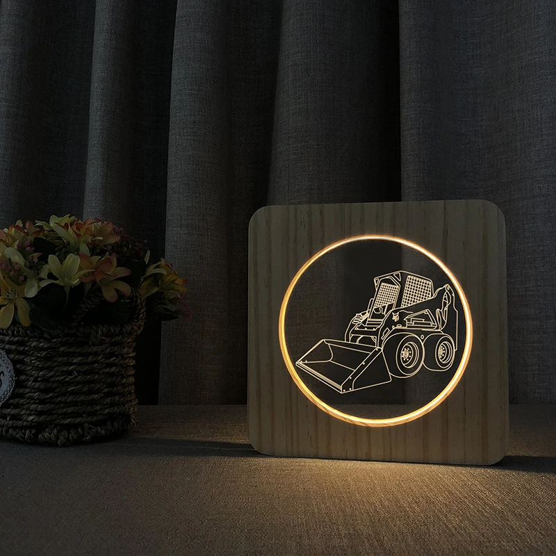 Музыка Гитара Saxphone наушники самолет Танк футбольный светильник USB 3D светодиодный ночной Светильник деревянный теплый светильник s для вечеринки, дня рождения, подарок на праздник