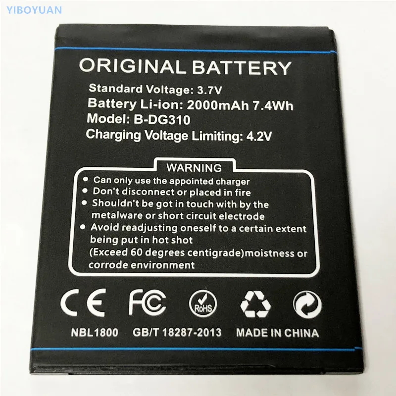 3 7 V 2000mAh Для DOOGEE Voyager2 DG310 MT6582 5 0 &quotаккумулятор Batterie Bateria batterij Batteri|battery for doogee dg310|battery