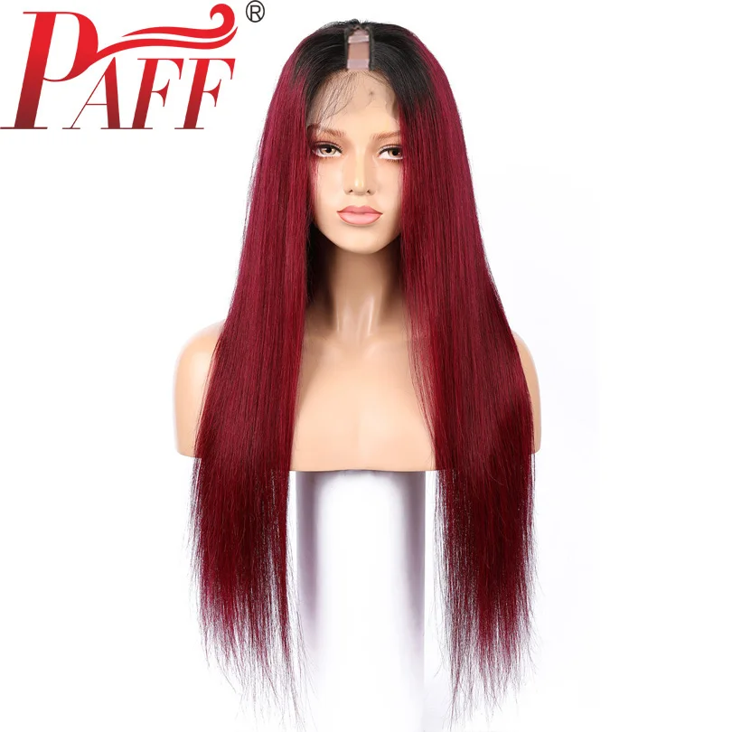 PAFF человеческих волос U Часть Парики прически Silky Straight, перуанские Волосы remy парик Средняя часть с натуральным Цвет 130% 150% 180% Плотность