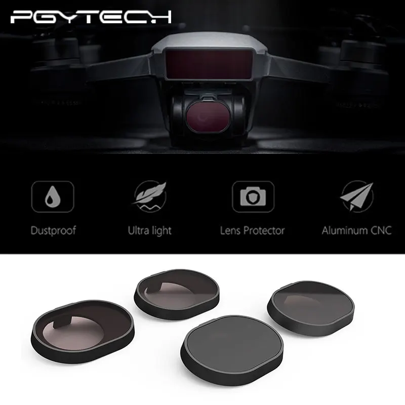Фильтр для объектива PGYTECH 4 шт./компл. Комплект DJI Spark высокой четкости ND4 ND8 ND16 ND32