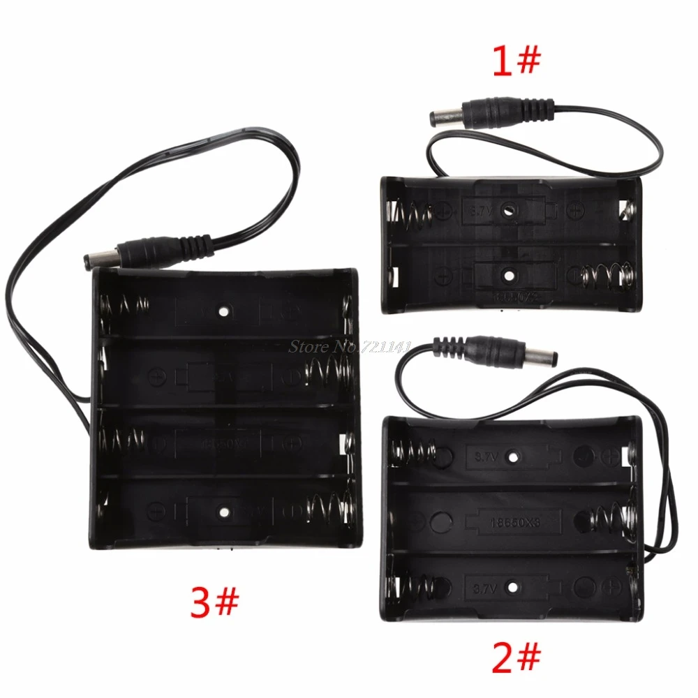 DIY 2x3x4x18650 Держатель для аккумулятора чехол хранения с DC 5 5x2 1 мм штепсельная Вилка