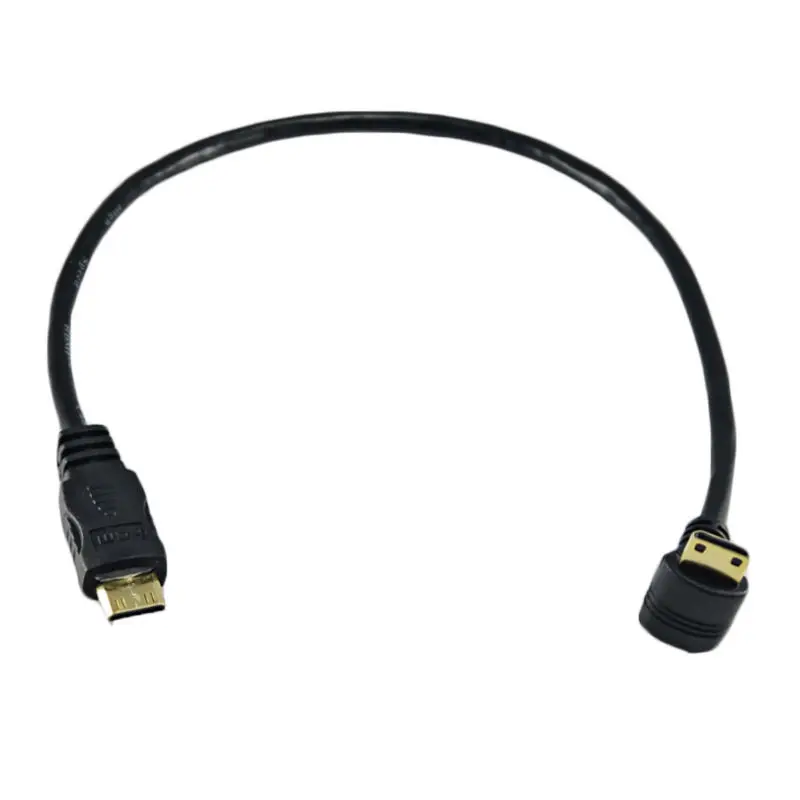 Мини HDMI Удлинительный кабель Mini штекер на 90 градусов мини Мужской Шнур 0 3 м |
