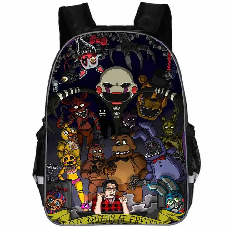 Рюкзак FNAF с принтом для мужчин и женщин повседневные школьные ранцы ноутбука в