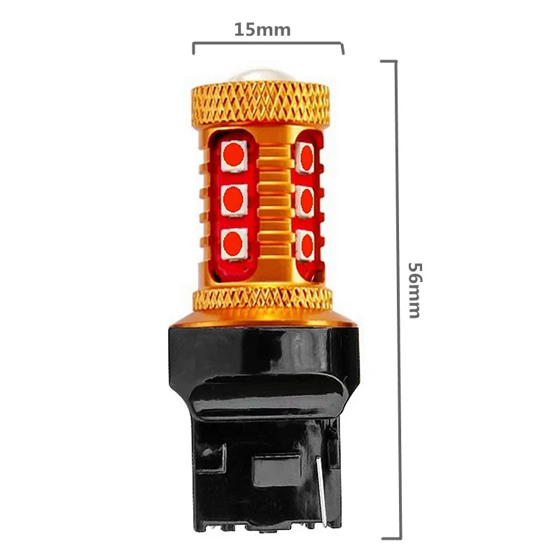 10 шт. T20 7440 W21W WY21W сверхъяркая 3030 лм 15 SMD светодиодсветодиодный лампа янтарного