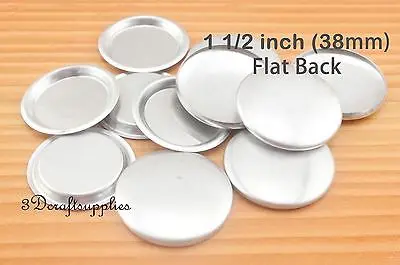 10 комплектов 38 мм тканевые пуговицы для самостоятельного покрытия плоская