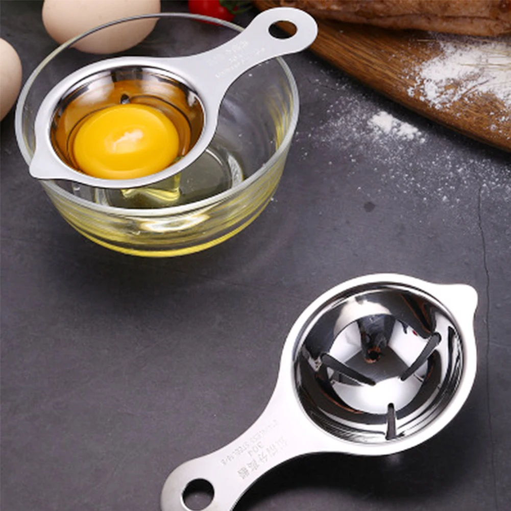 Egg White Yolk Separator Stainless Steel Filter Cooking Tools Convenient Strainer Portable Kitchen Accessories | Дом и сад