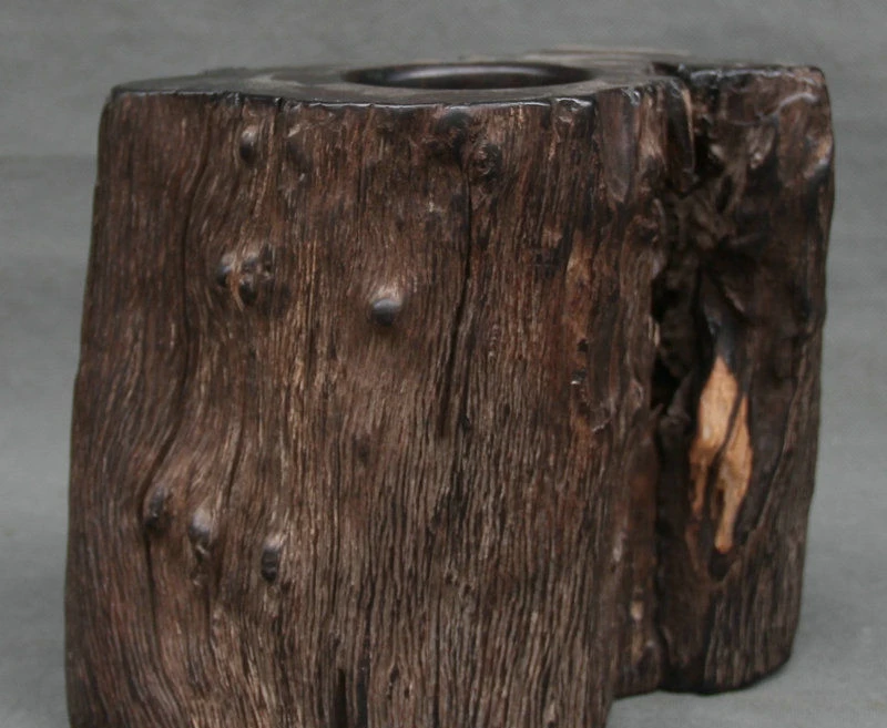 8 &quotстарая китайская династия Эбеновое дерево стул ручная резная кисть горшок