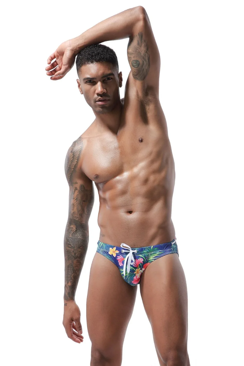 Leopard sexy swimwear men briefs trunks Mens bathing suit Briefs Swimming Swim Surfing Beach Shorts Swimsuit Bikini Sunga 109