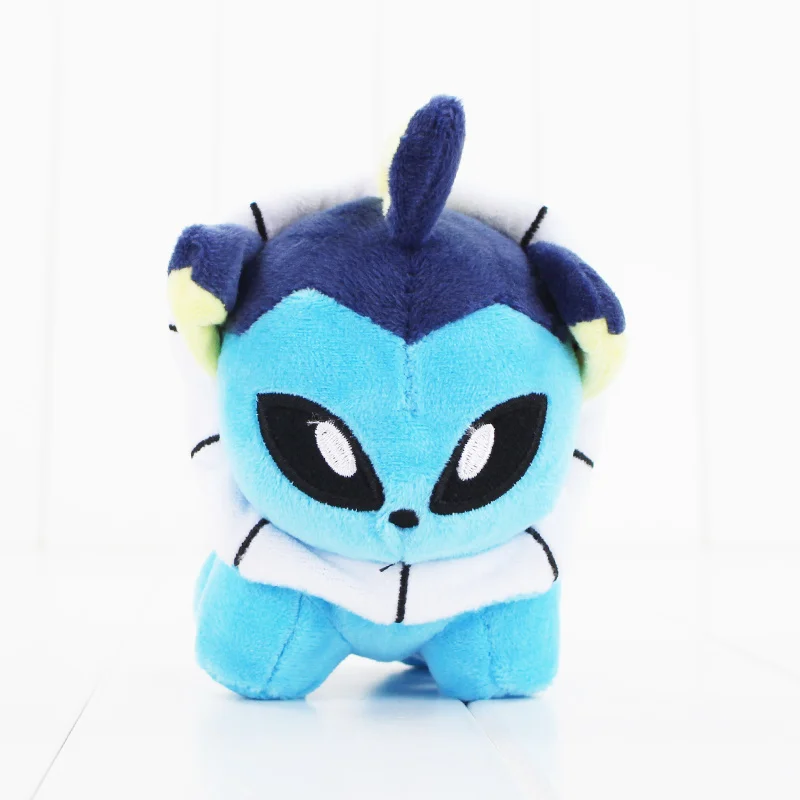 10 см Mew and Eevee Sylveon Jolteon Flareon Espeon Umbreon Leafeon Glacia милые плюшевые куклы Горячая японское аниме фигурка кукла игрушка - Цвет: blue
