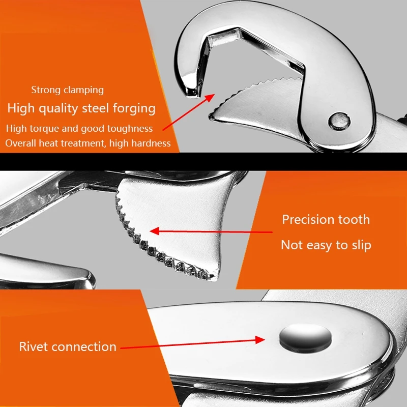 2 pcs Multi-function Universal Adjustable Grip Wrench 9-32mm Ratchet Spanner Hand Tools | Инструменты