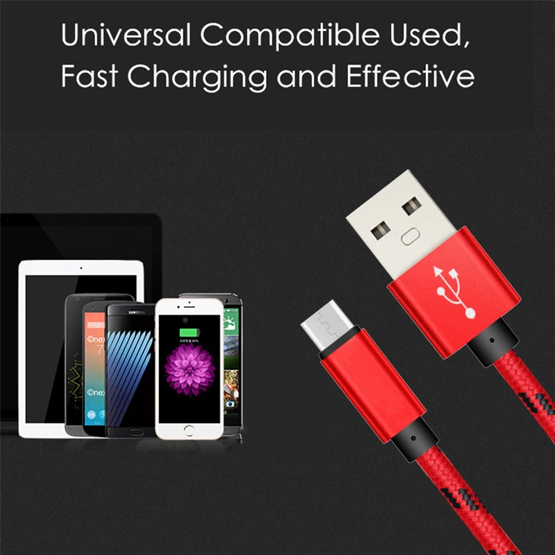 Кабель Micro USB универсальный 1 м 5 в 2 а|Кабели для мобильных телефонов| |
