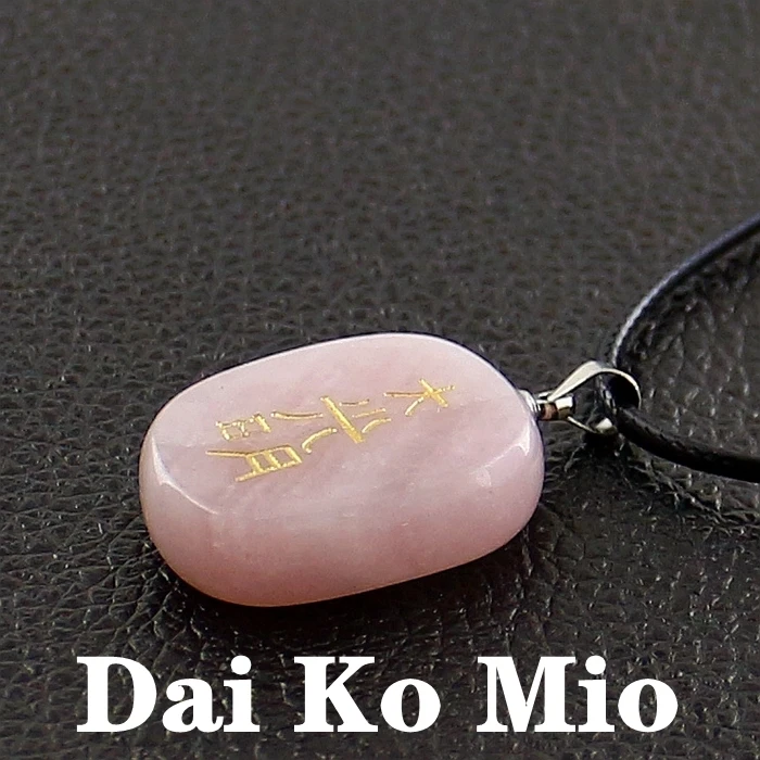 Dai Ko Mio 01 Горячая Распродажа энергетические символы рейки целебные камни амулеты и талисманы натуральные ювелирные изделия с кристаллами колье ожерелья подвески - Окраска металла: Dai Ko Mio 01