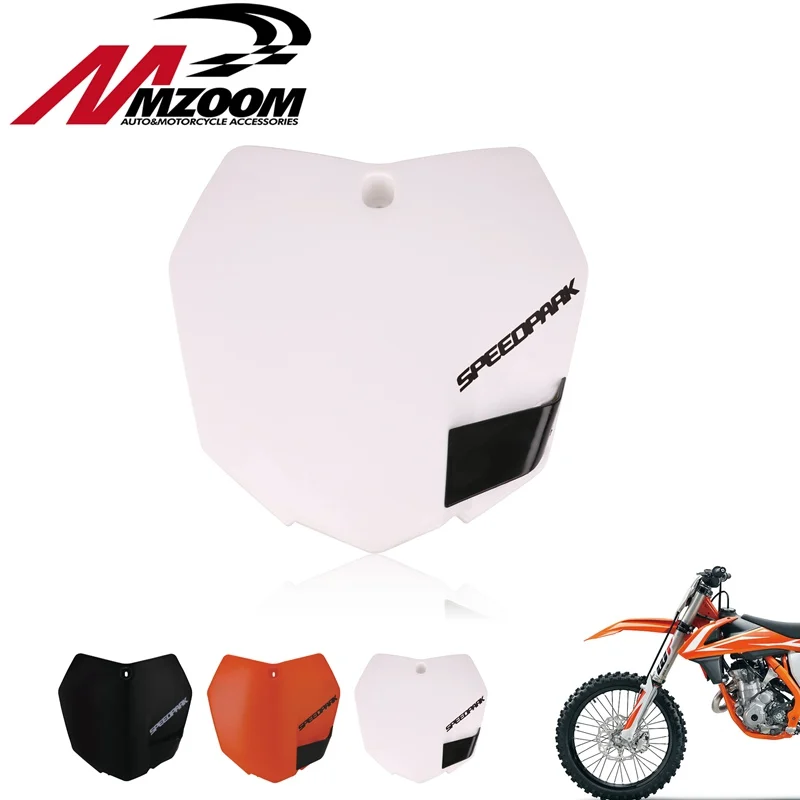 Белый оранжевый пластиковый передний номерной знак для KTM 2013 15 SX SXF XCF 125 250 350 450