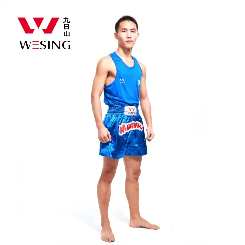 Фото Профессиональный костюм Muay Thai, футболка, шорты, Муай Тай, боксерская униформа, тренировочная одежда MMA, большой размер №2