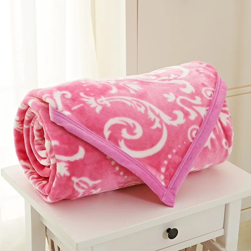 Стильное простое красное и белое одеяло с принтом покрывало фланелевое для