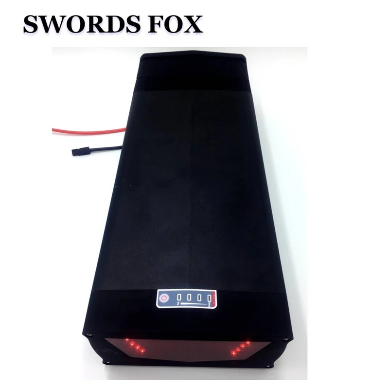 

SWORDS FOX 36V 13AH Electric Bike Battery 350W 500W 36V 13AH E-bike Battery 36V Rear Rack Lithium Battery with 42V 2A charger