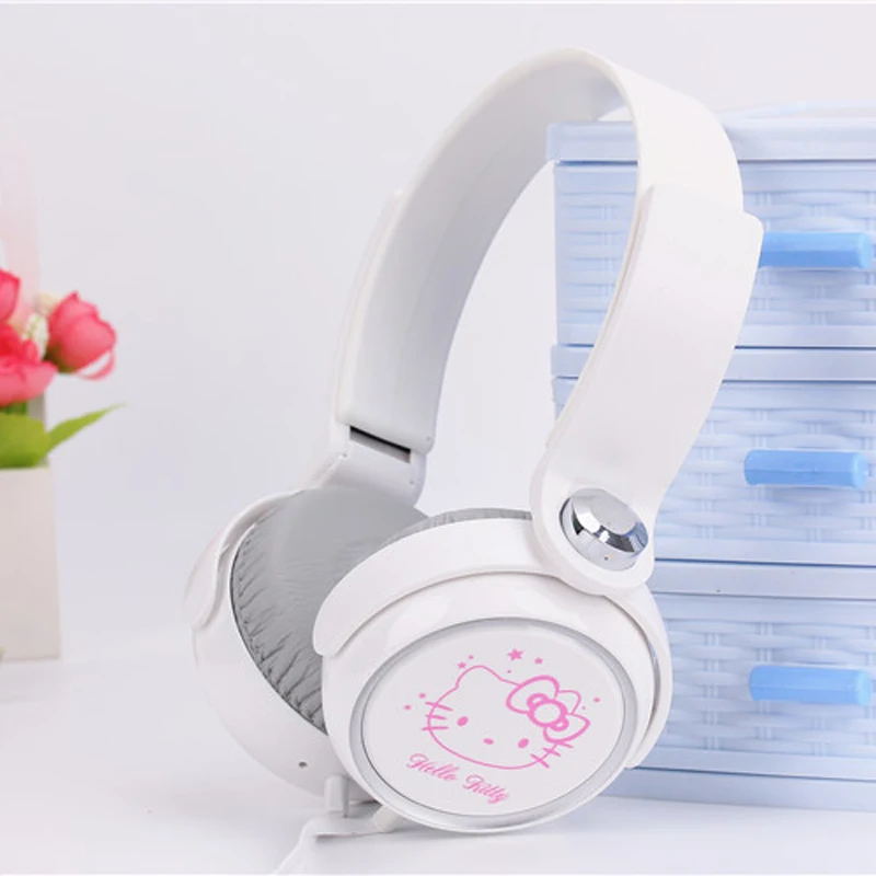 Мультяшный наушник гарнитура милые наушники hello kitty для мобильного телефона