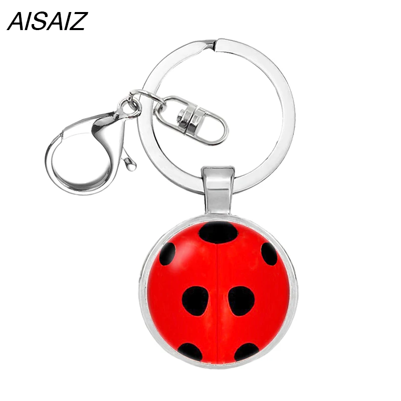 Fashion Key chain glass Circle Animal Keychain for Girls Cat necklace Sole Anime Jewelry Christmas gift | Украшения и аксессуары