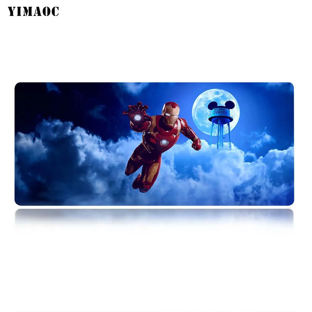 MP2 30x80cm YIMAOC Marvel Железный человек арт коврик для мыши 30x80 см компьютерная коврик для мыши Противоскользящий натуральный резиновый игровой коврик для мыши - Цвет: MP2 30x80cm