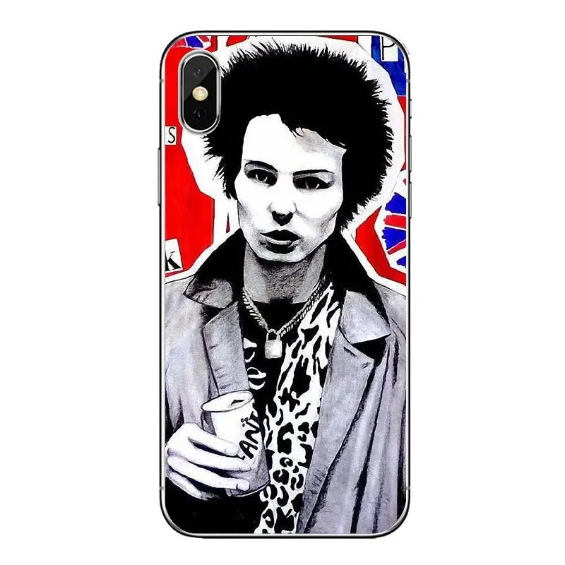 Силиконовые чехлы для телефонов iPod Touch iPhone 4 4S 5 5S 5C SE 6 6S 7 8 X XR XS Plus MAX Sex Pistols Sid Vicious
