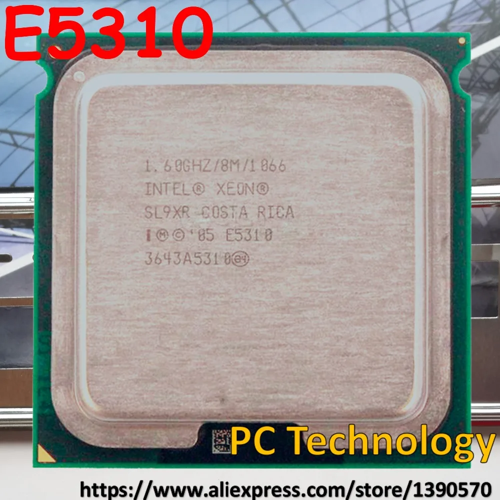Оригинальный процессор Intel Xeon E5310 1,6 ГГц 8 Мб 1066 LGA771 четырехъядерный ЦПУ Бесплатная доставка (отправка в течение 1 дня)
