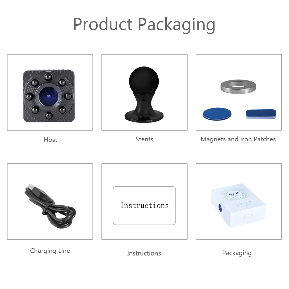 

PUAroom mini camera 1080P IP mini wifi camera mini night vision recording home security mini camera motion detection camera