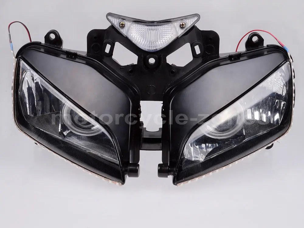 Синий ангельский глаз HID фара проектора красный демон в сборе для Honda CBR 1000 RR 2004-2007 |