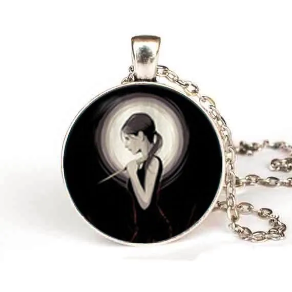 Стимпанк 2017 новинка Буффи ожерелье Вампир Slayer кулон ювелирное изделие стекло