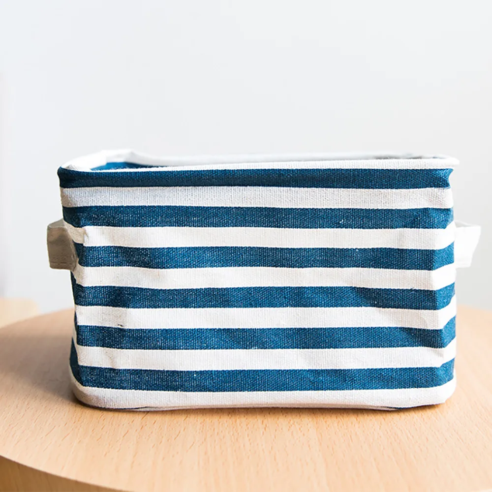 

Cube Canvas Fabric Storage Basket Clothes Folding Storage Box For Nursery Underwear Toy Organizer Laundry Basket With Handle