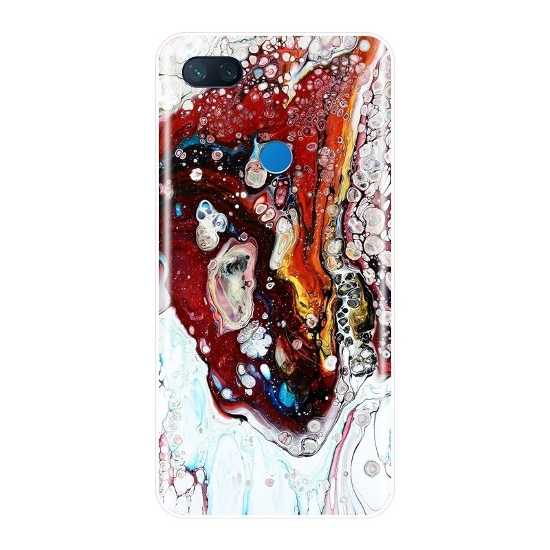 Задняя крышка из ТПУ Для Xiaomi Mi A1 A2 Lite 8 SE Mi5 Mi6 Mi8 мраморный силиконовый чехол для