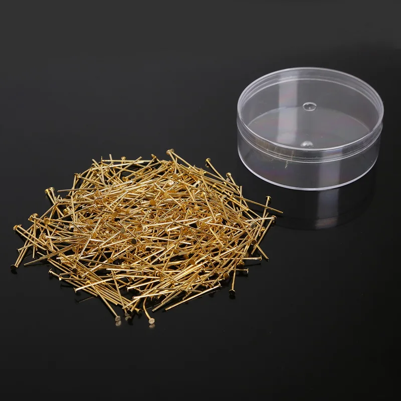 Оптовые продажи 450 шт. оптом Металлические Булавки с серебряным/золотым