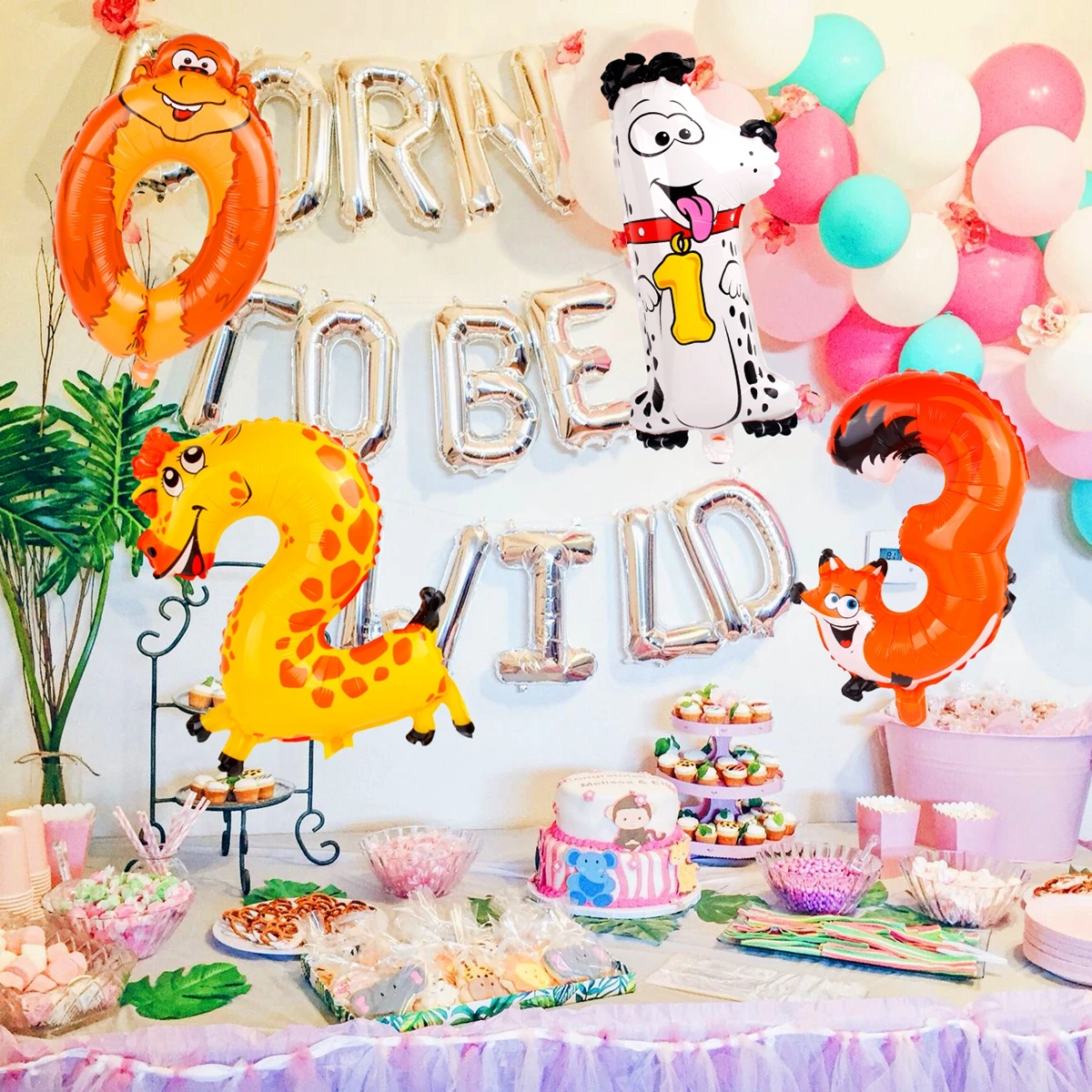 Frigg 1 шт воздушные шарики в виде животных джунглей для вечеринки стиле сафари шары