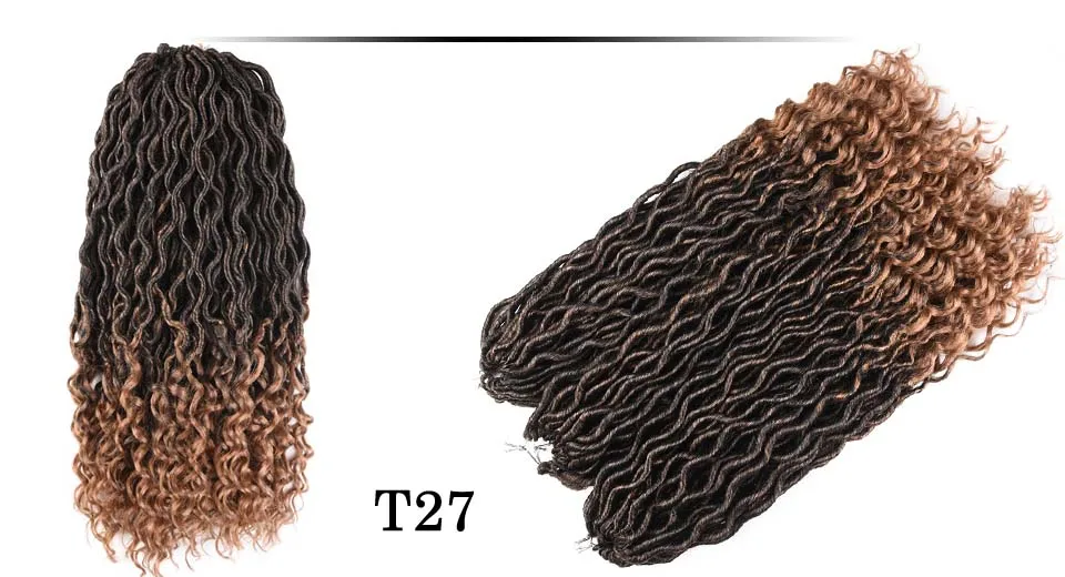 Изысканный искусственные локоны в стиле Crochet косы 18 дюймов мягкие натуральные синтетические волосы для наращивания 24 Подставки/пакет Богиня замки плетение