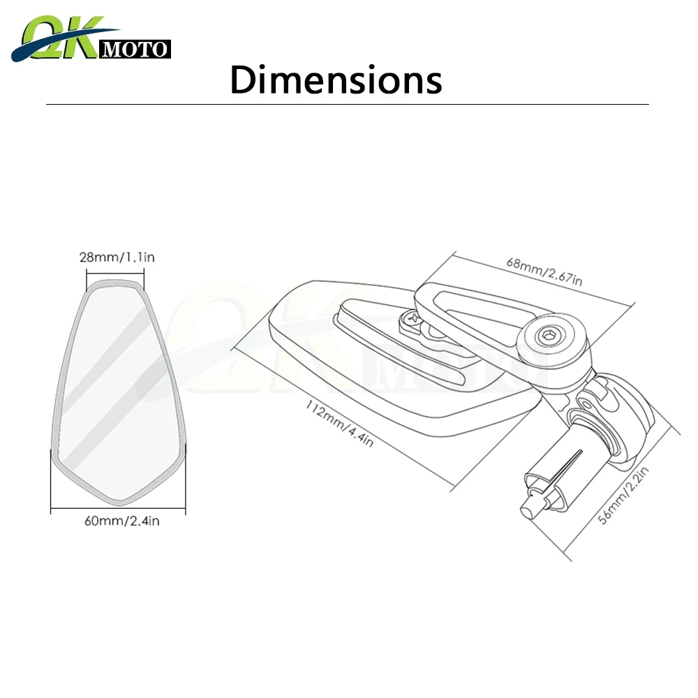 Мотоциклетные аксессуары зеркало заднего вида боковое двигателя для Ducati Monster S4R
