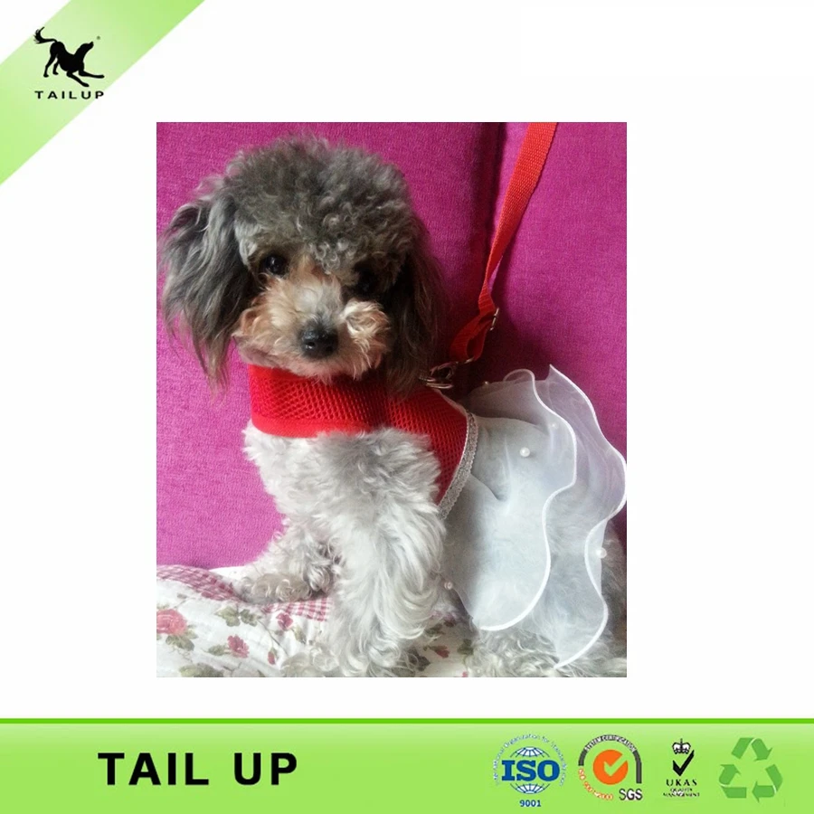 TAILUP Одежда для собак чихуахуа Йоркширские сетчатые дышащие платья шифоновое