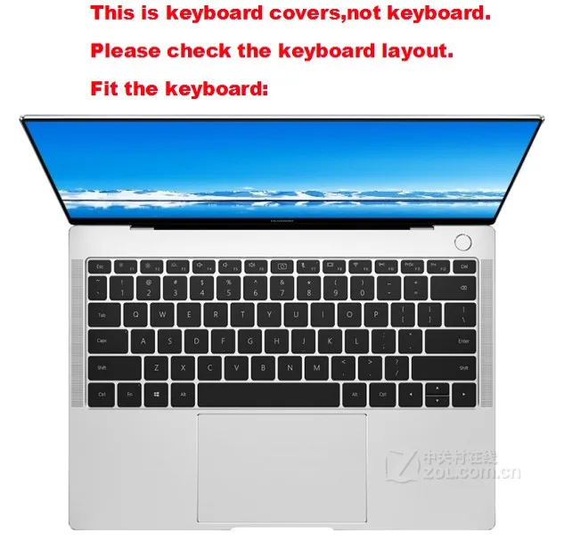Ноутбук высокая прозрачность пленка для клавиатуры из ТПУ для HUAWEI MateBook X PRO 13," релиз
