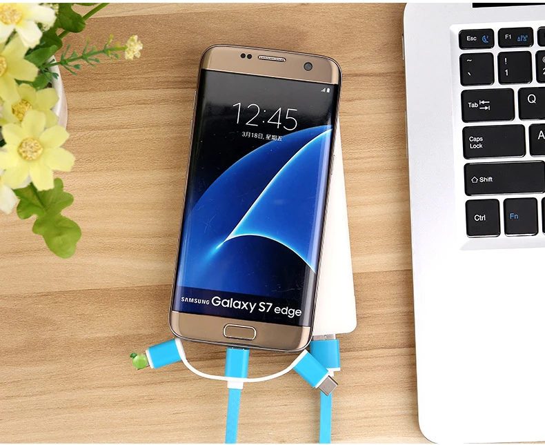 Кабели USB 3-в-1 кабель для Apple для Android для huawei мобильный кабель передачи данных телефона Тип-c кабель для передачи данных один для трех