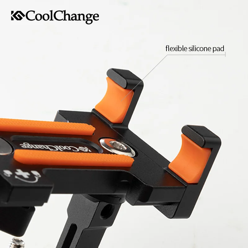 Держатель для телефона CoolChange из алюминия вращающийся на руль велосипеда