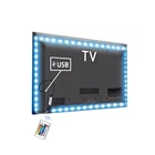 Светодиодная лента с питанием от USB, 5 в постоянного тока, 2835 RGBбелыйтеплый белый, водонепроницаемая, Светодиодная лента, 1 м, 2 м, 3 м, 4 м, 5 м, фоновая подсветка для телевизора
