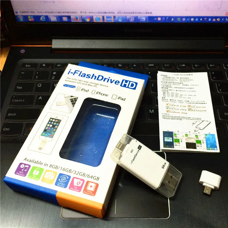 I Flashdrive 32G смартфон Otg USb флеш накопитель Lightning/Usb для iphone 5/6/6plus ipad встроенная карта