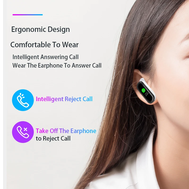 Ravi H109 умные часы Bluetooth беспроводные наушники кровяное давление монитор сердечного ритма умный Браслет приложение подключение Android IOS