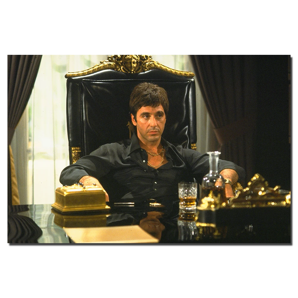 Scarface Al Pacino классический настенный киноплакат художественная картина для гостиной Картина на холсте, украшение