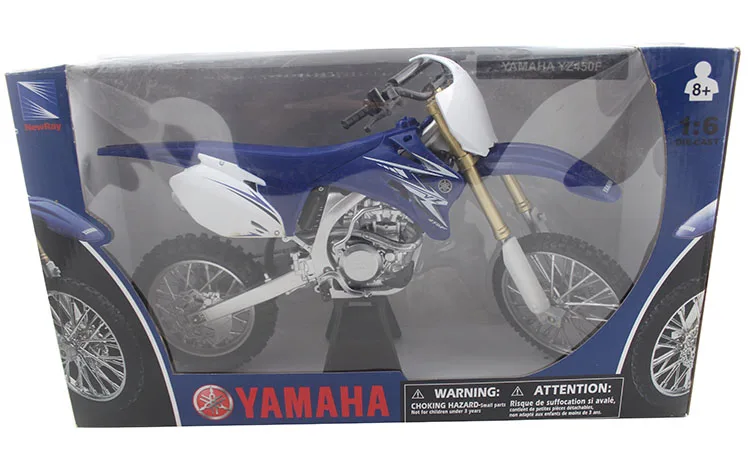 NEWRAY 1/6 масштаб игрушки, модели мотоциклов YAMAHA YZ450F мотоцикл литья под давлением металлическая модель игрушки для коллекции, подарок, дети