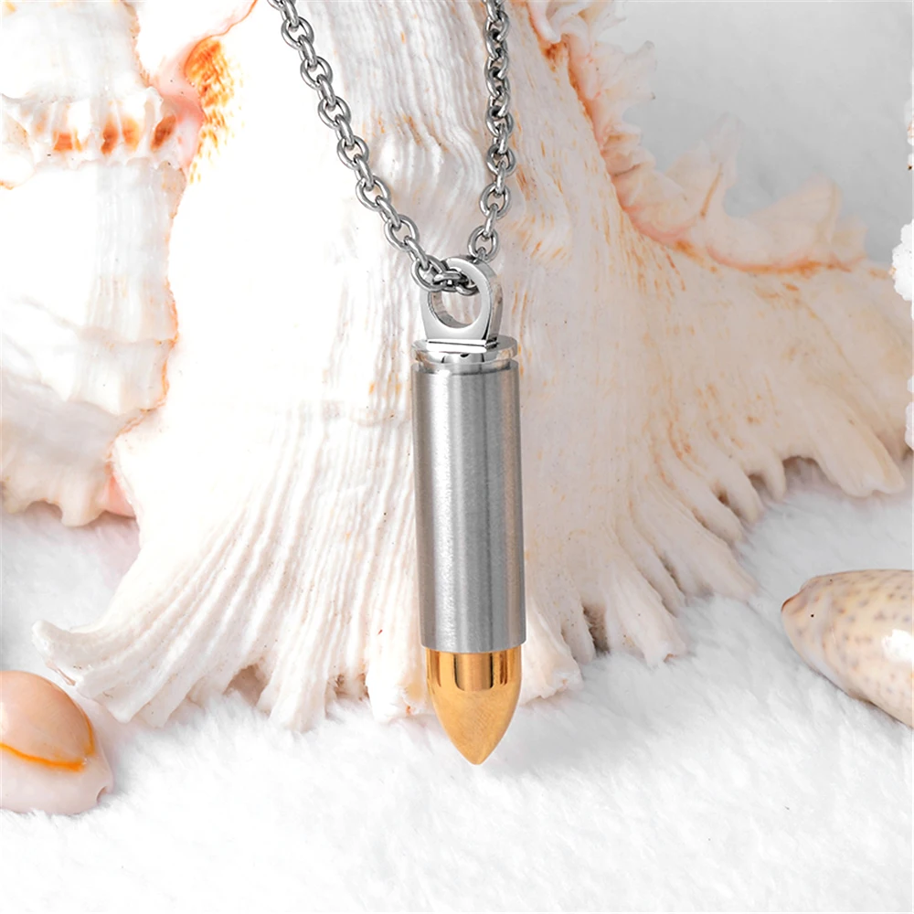 Bullet Sculptor Symbol Shaped Ashes Necklace Pendant Steel Stainless Four Colors Wholesale and Retail | Украшения и аксессуары